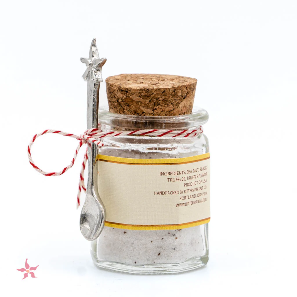 Black Truffle Salt with Mini Salt Spoon - Image 2
