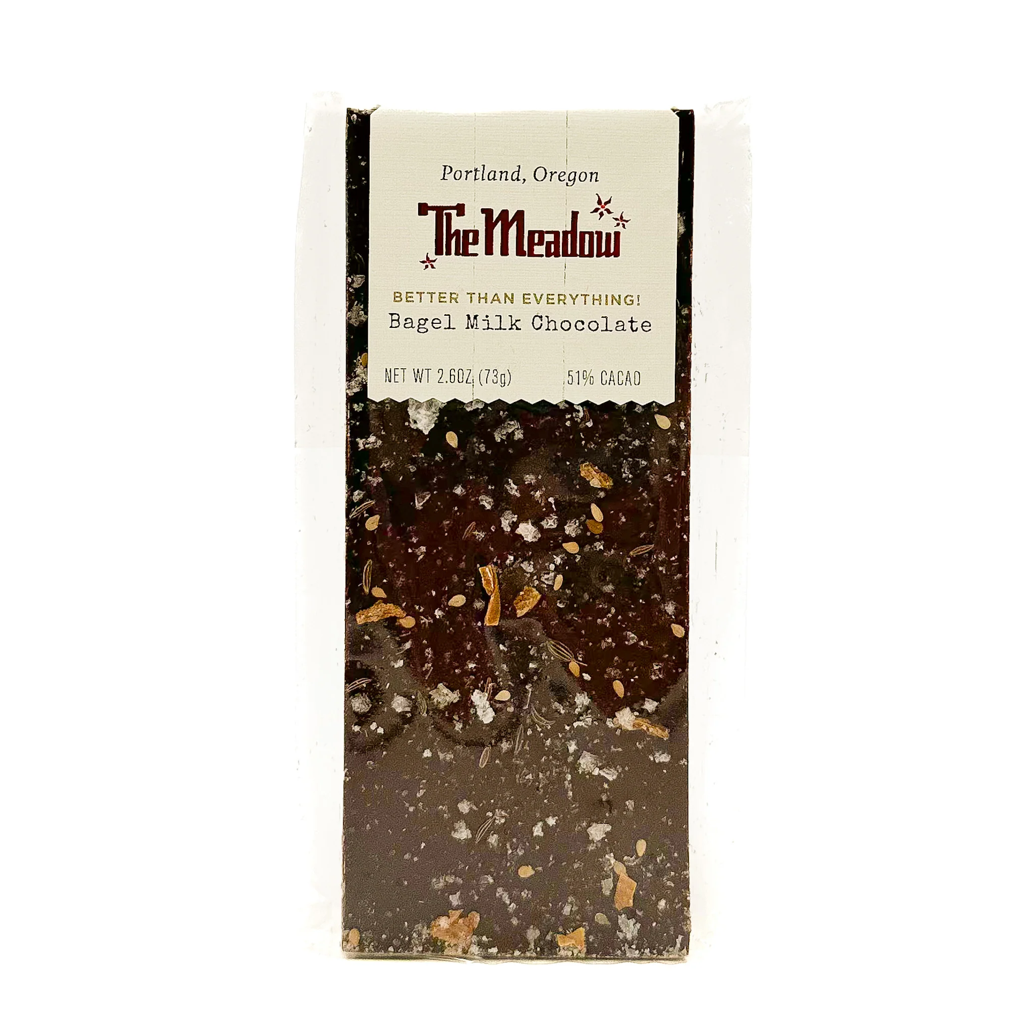 The Meadow Milk Chocolate with Everything Bagel Seasoning