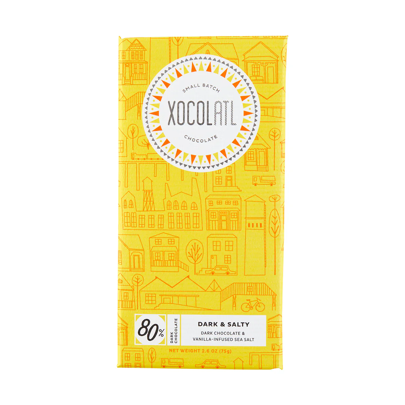 Xocolatl "Dark and Salty" 80% Dark Chocolate with Vanilla Infused Sea Salt